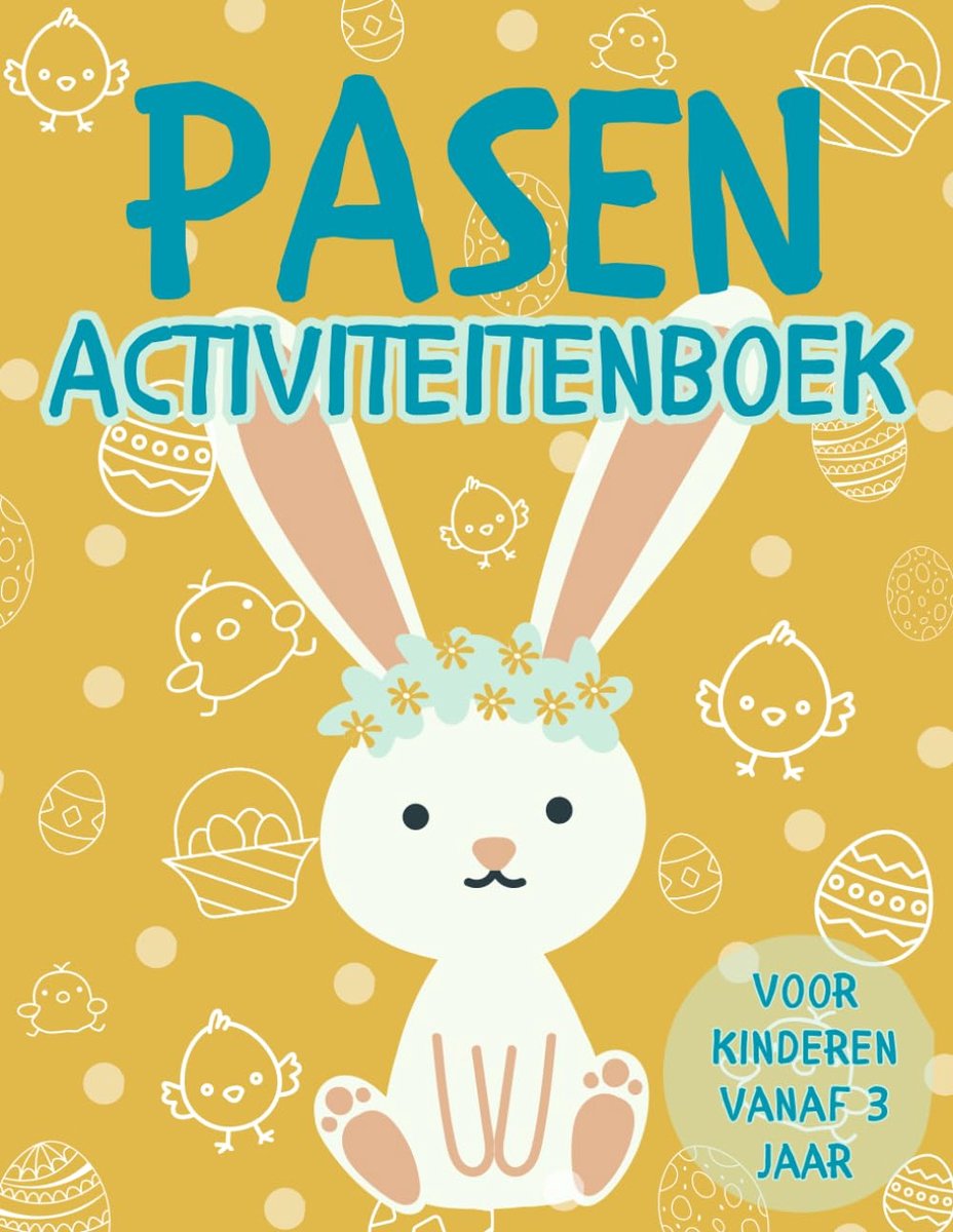 Paas Activiteitenboek - Kinder Kleurboek - Creatieve Puzzels - 120 Pagina's Plezier - 21.59 x 27.94 cm