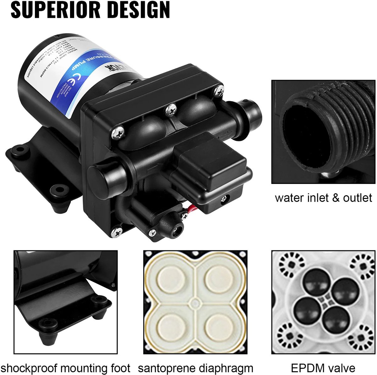 Membraanwaterpomp 12V DC thumbnail 3