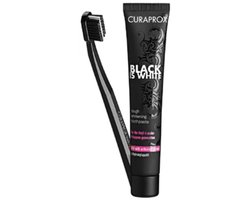 Curaprox Black is White set Tandenborstel + Tandpasta 90ml