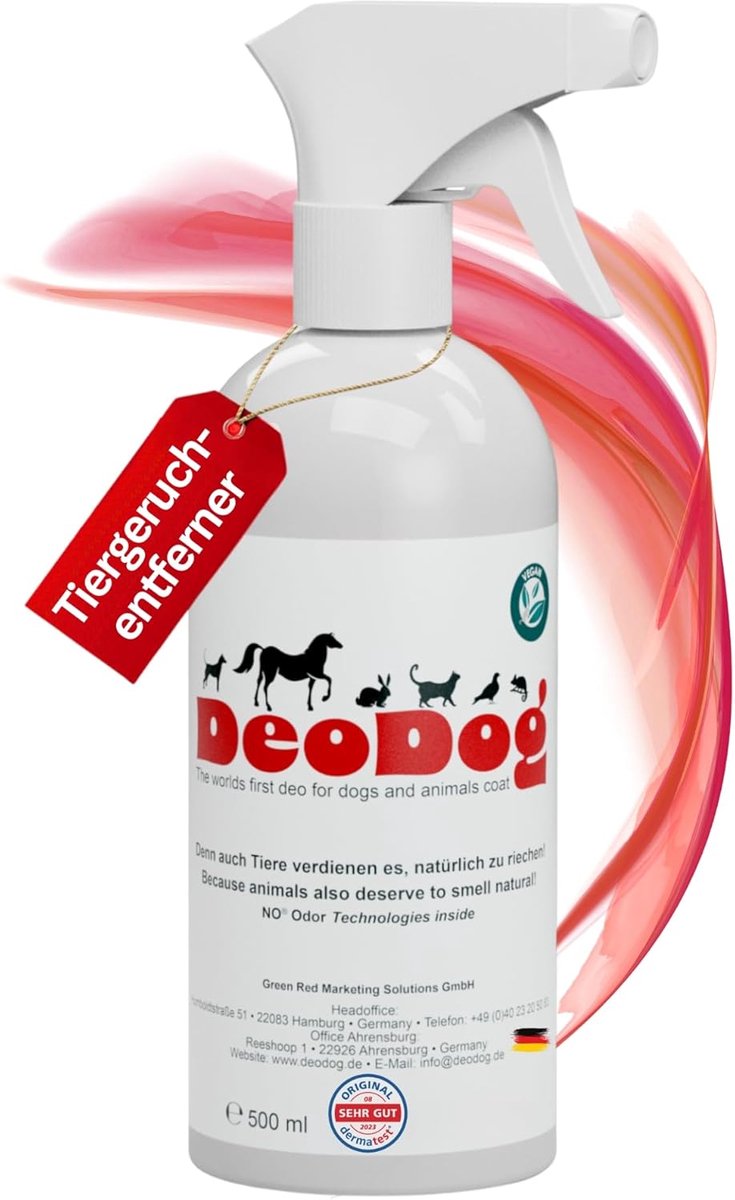 Geurverwijderaar Hond - Hondenparfum Vacht - Direct Spuiten - Neutraliseert Sterke Geuren - 500 ml