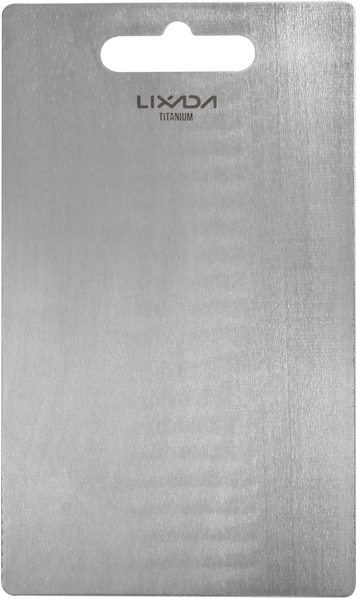 Snijplank Keuken - Hakplank Tafel - Outdoor Koken - 18 mm Dik - 30 x 20 cm - Zilver