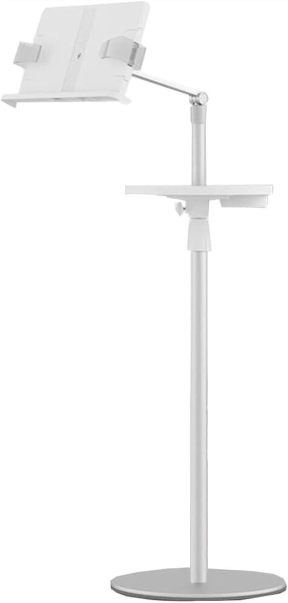 Boekenstandaard - Leeshouder - Handsfree Lezen - Verstelbare Hoogte Hoek - 30x58cm - Wit