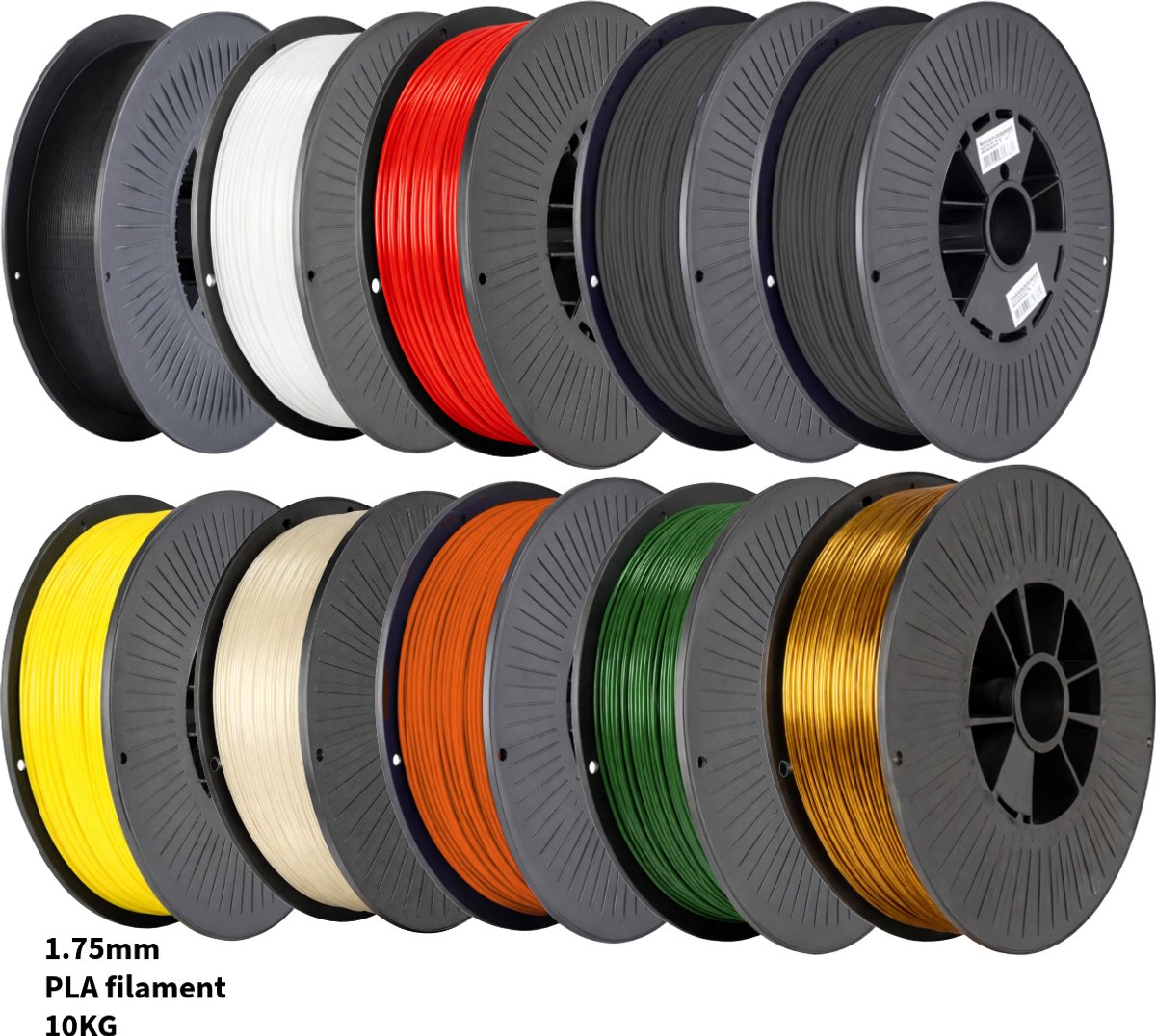 PLA+ 10KG Voordeelpakket 3D Printer Filament 1.75 mm - Hoge Kwaliteit en Duurzaam - Compatibel met Creality, Bambu Lab, Esun en Meer - Perfect voor Prototypes, Modellen en Accessoires - Professioneel en Thuisgebruik.