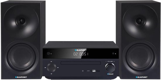 Micro HiFi Systeem - Compacte Stereo - Muziek Streamen - HDMI ARC Connectiviteit - 50W RMS Vermogen - Zwart