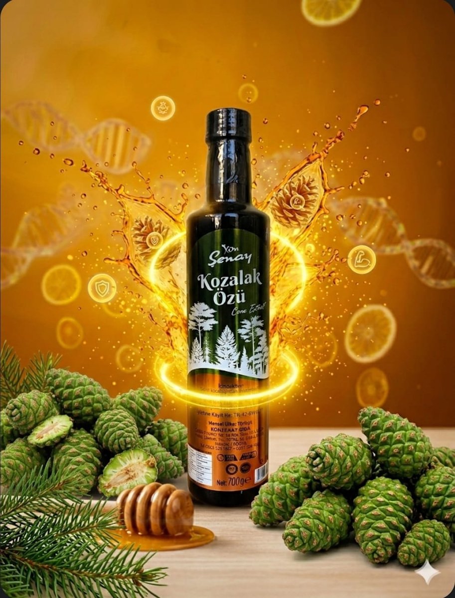 KOZALAK ÖZÜ 700 GR - 100% Natuurlijke Dennenappel Extract – Puur & Zonder Toevoegingen Premium Dennenappel Extract – Krachtig Natuurlijk Product Zuivere Dennenappel Essentie – Traditioneel Geproduceerd Natuurlijke Dennenappel Siroop / Extract