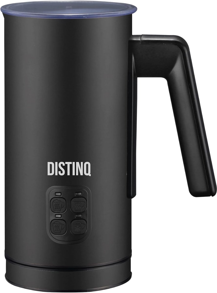 Melkopschuimer Automatische opschuimer Koffiebereiding thuis 4-in-1 functie 240 ml capaciteit Mat Zwart