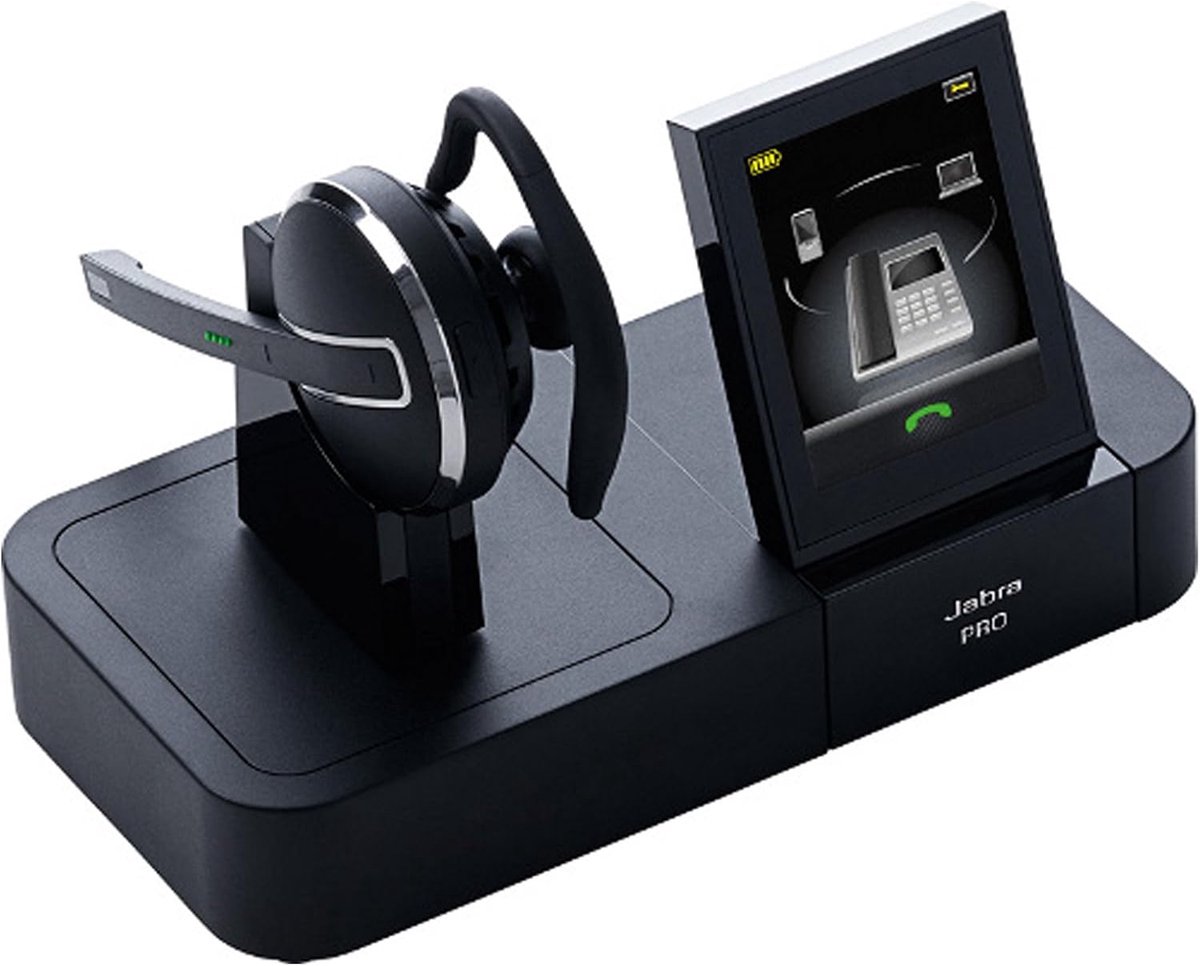 Draadloze DECT Headset - Professionele Oortelefoon - Call Center Bureau - Drie Apparaten Connectie