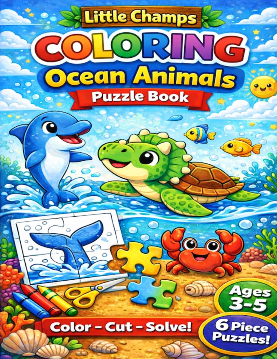Kleurboek Puzzel - Creatief Knutselen - Ontwikkeling Kind - Zelf Maken - 21 x 28 cm