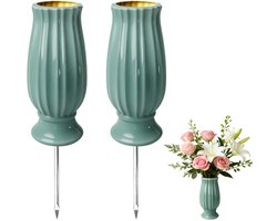 Allecto - Grafvaas - Metalen Spikes - Drainagegaten - Grafsteen - Decoraties - Gedenkgeschenken - Verlies van een - Begraafplaats