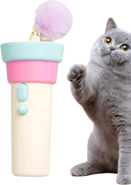 Kattenfontein Keramiek Olifant Blauw | Stille Drinkfontein 1.5L