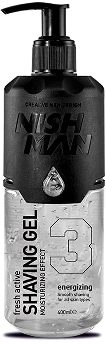 Nishman Fresh Active Shaving Gel Easy Shave scheergel 400 ml