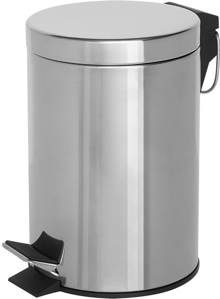 Pedaalemmer - Vuilnisbak - Keuken Afval - Hygiënische Werking - 3 Liter - Chroom