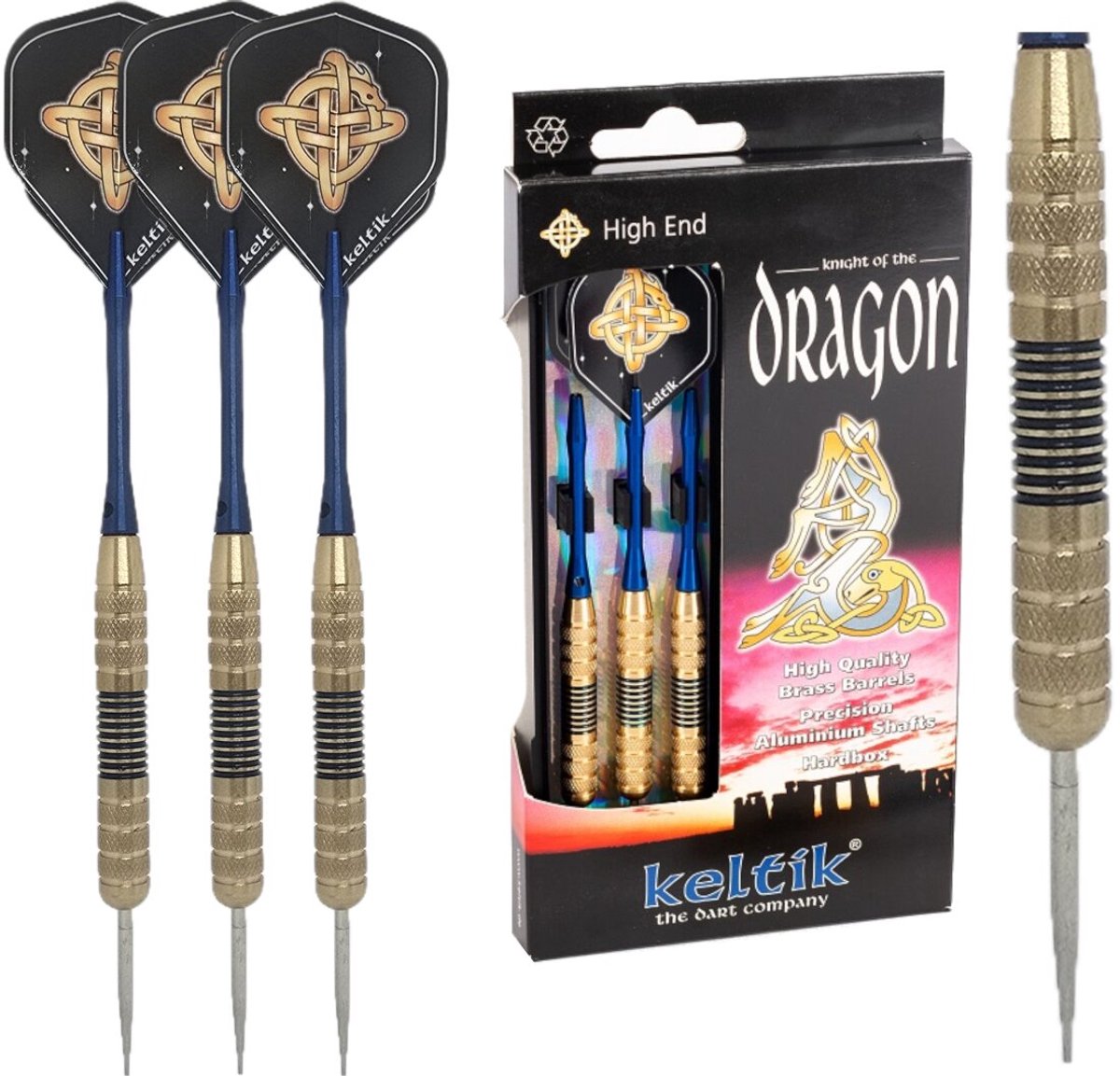 Steeldart Stalen Dartpijlen Keltik Dragon 21 g
