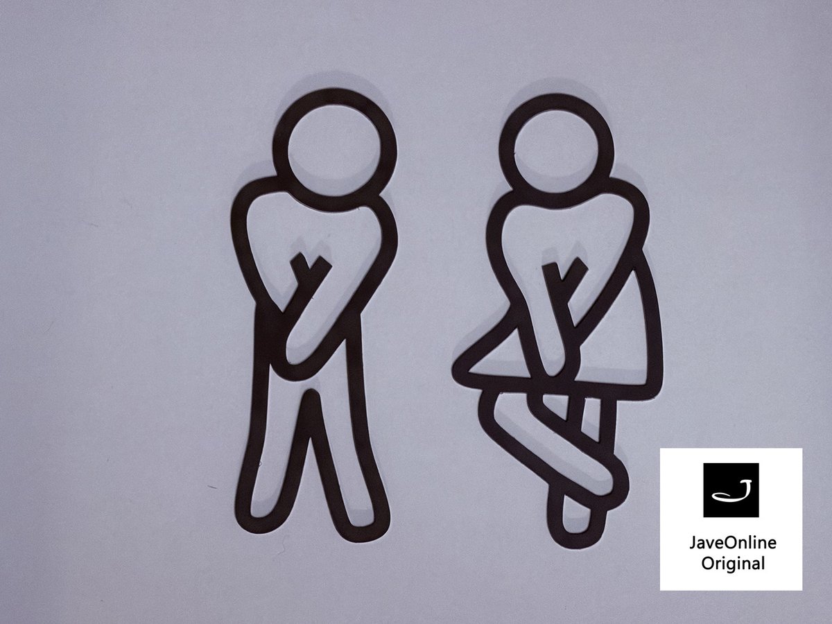 Toilet pictogrammen of deurbordje - Man + Vrouw 3D - FUN - Zelfklevend - WC Heren Dames - Pictogram - hoogwaardig Acryl bord