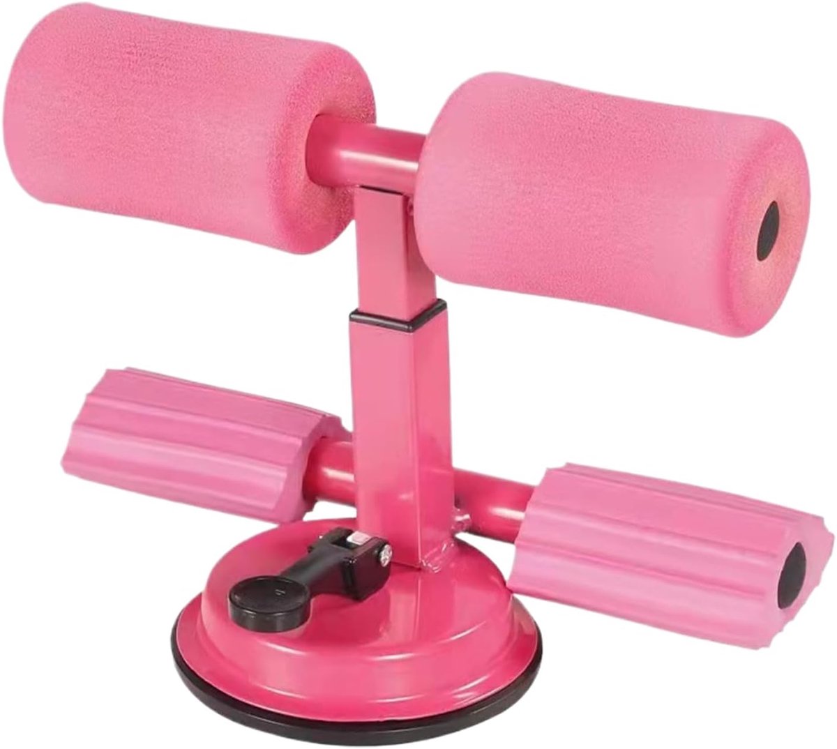 Buikspiertrainer - Buikspiermachine - Basisoefeningen - Verstelbare steun - 26 x 16 cm - Roze