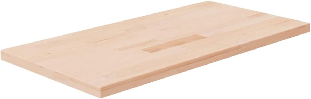 Massief Houten Werkblad - Eiken Blad - Keuken Renovatie - Onbehandeld Natuurlijk Materiaal - 100x50x2.5 cm - Natuurlijk Eiken