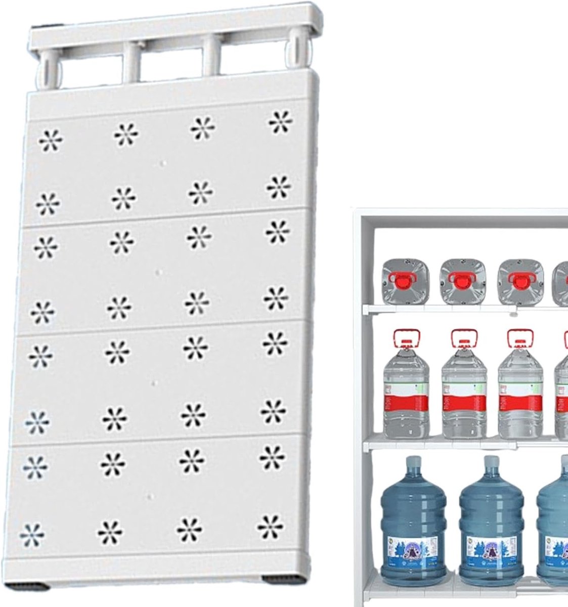 Kastplanken - Opbergrek - Ruimte Optimaliseren - Eenvoudige Installatie - 12 x 34 x 5 cm