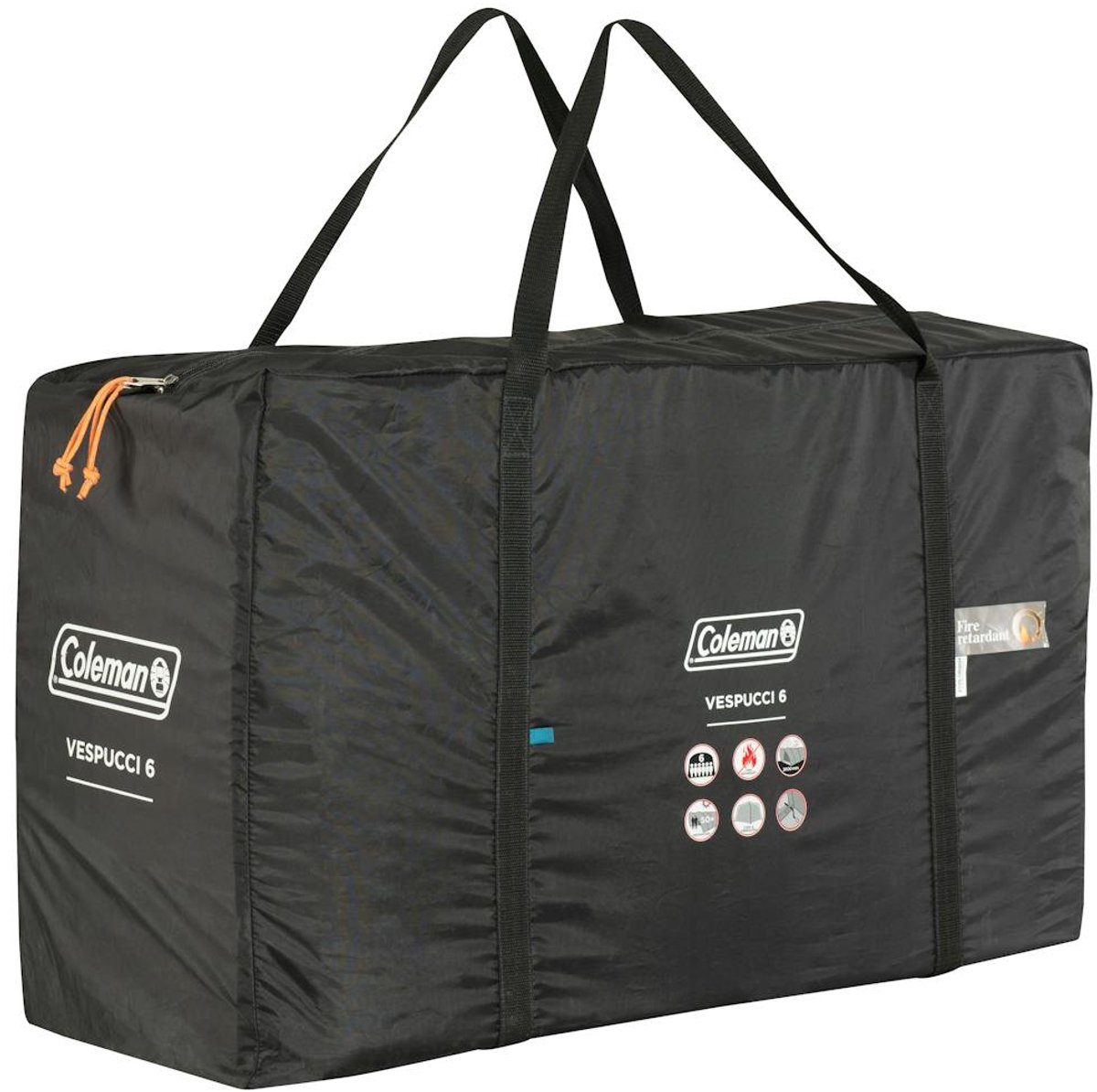 Coleman Vespucci 6 Tent - 6 Persoons tunneltent – UV Guard SPF50 zonbescherming – Ventilatie – Geïntegreerd grondzeil - Grijs/blauw – foto 5