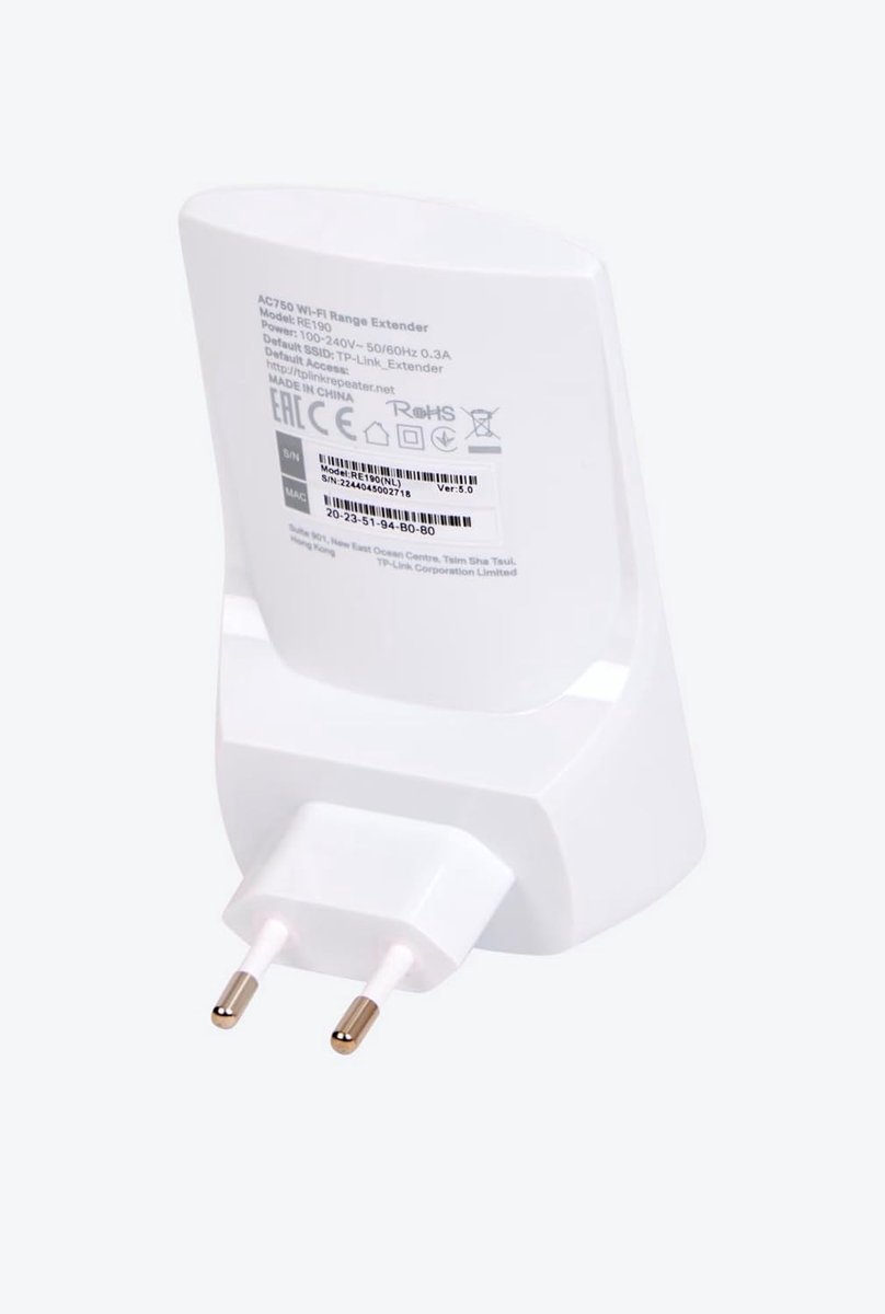 Wifi Versterker - Signaal Booster - Dode Zones Elimineren - 300 Mbps Snelheid - 4 x 7.5 x 15 cm