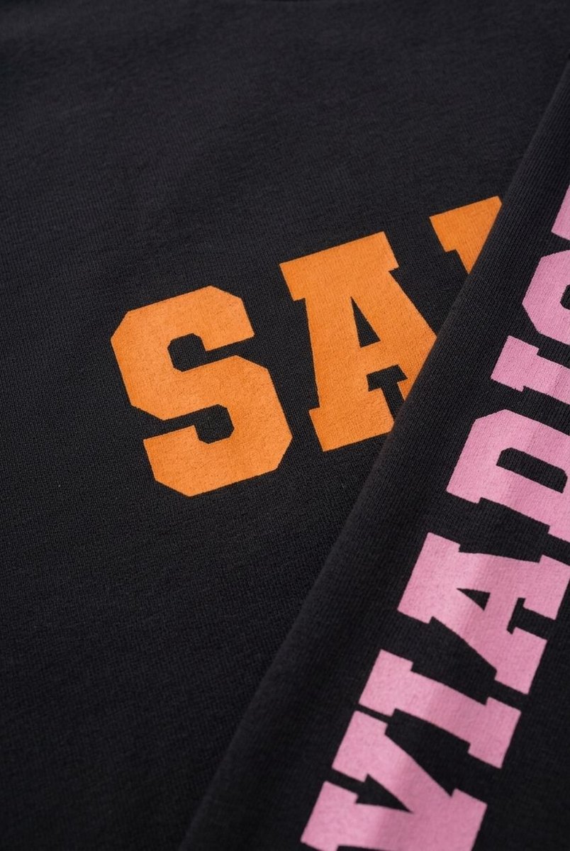 Salty Stitch Salty Paradise Skater Tee Tops & T-shirts Meisjes - Shirt - Antraciet - Maat 140