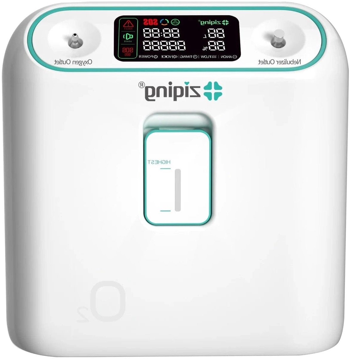 Zuurstofconcentrator - Oxygen Concentrator - Zuurstofpomp - Luchtreiniger - Pollen - Zuurstof - Draagbaar - 96% Concentratie - 1L-8L - Zuurstof Generator - Wit