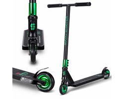 Suotu Stuntstep - Step - Stuntstep Jongens en meisjes - Kinderstep - Maximale stuurhoogte: 78 cm - Aluminium - Zwart/Green