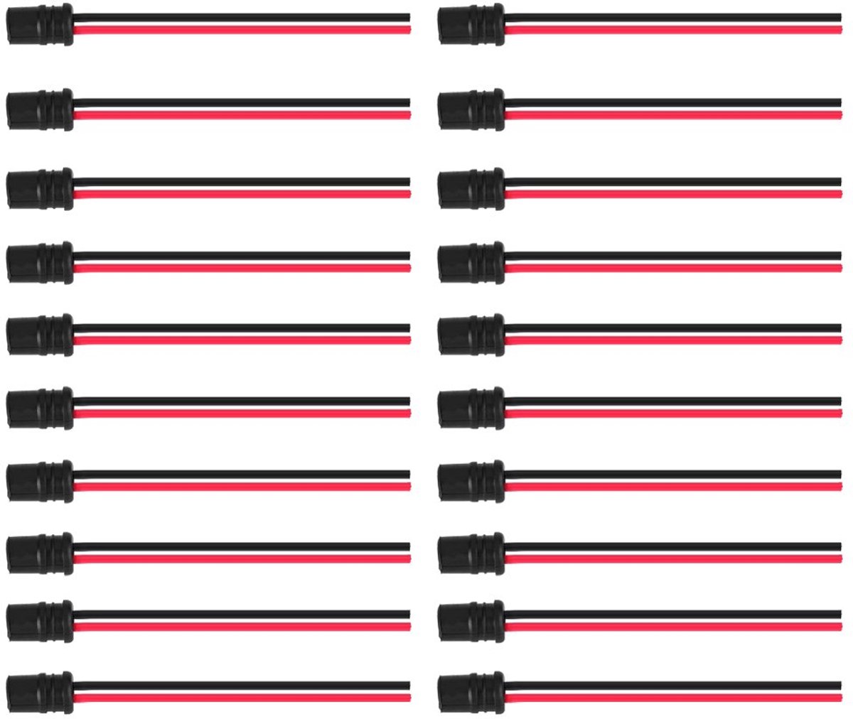 Gloeilamphouders - Lamp Fittingen - Auto Verlichting - Zacht Rubber Materiaal - 20 Stuks - Zwart