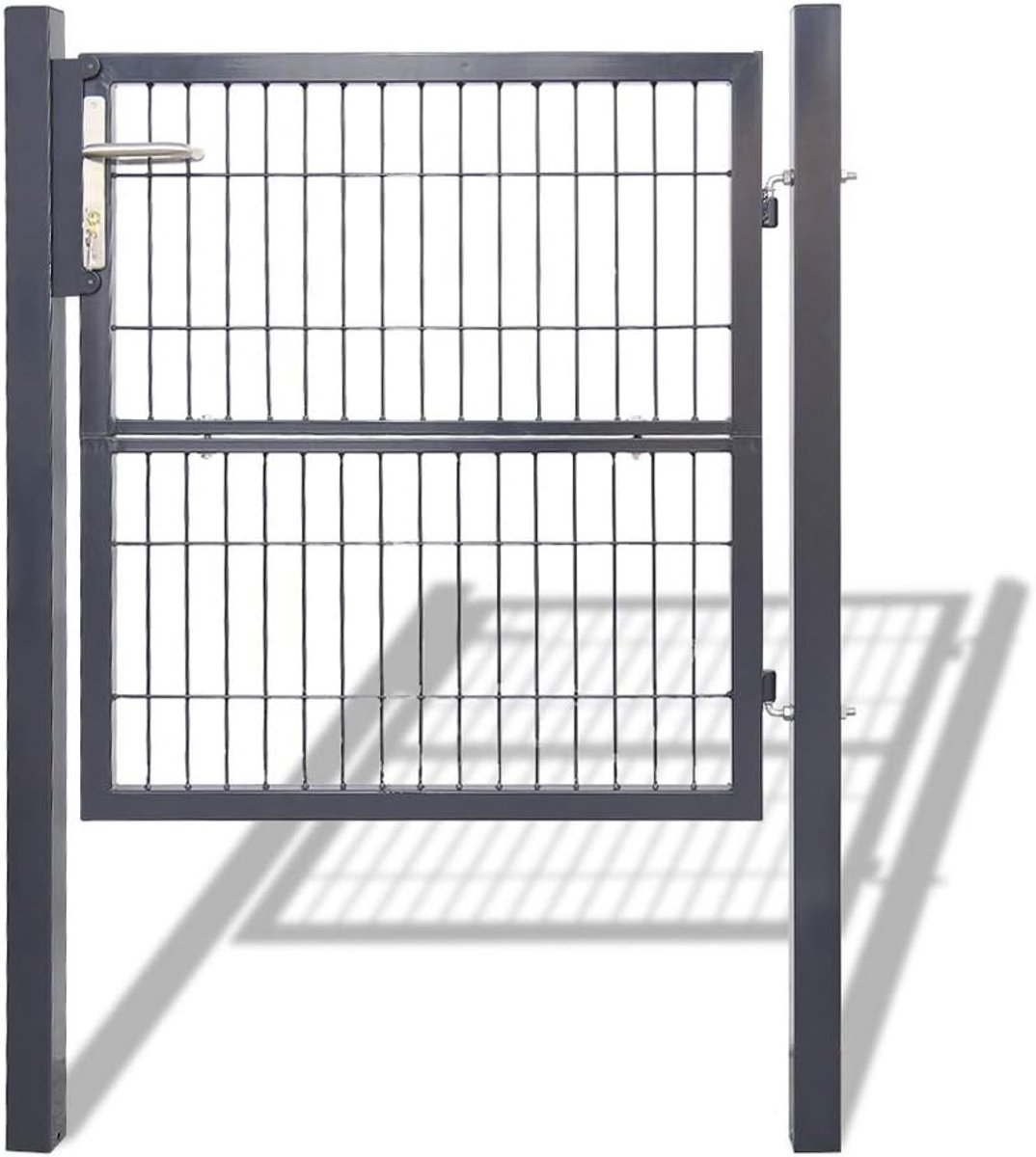 Tuinpoort Staal - Hekdeur Tuindeur - Veilige Toegang - Gepoedercoat Oppervlak - 100 x 100 