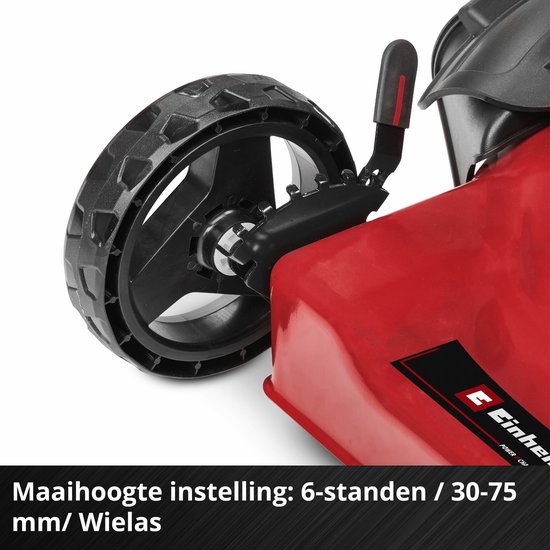 Einhell Accu Grasmaaier GE-CM 36/48 Li M Solo - Power X-Change - 36 V/Li-ion - Maaibreedte: 48 cm - Dubbele Twin-Pack-technologie - Maaihoogte: 25-75 mm - Mulching functie - Excl. accu en lader — afbeelding 3