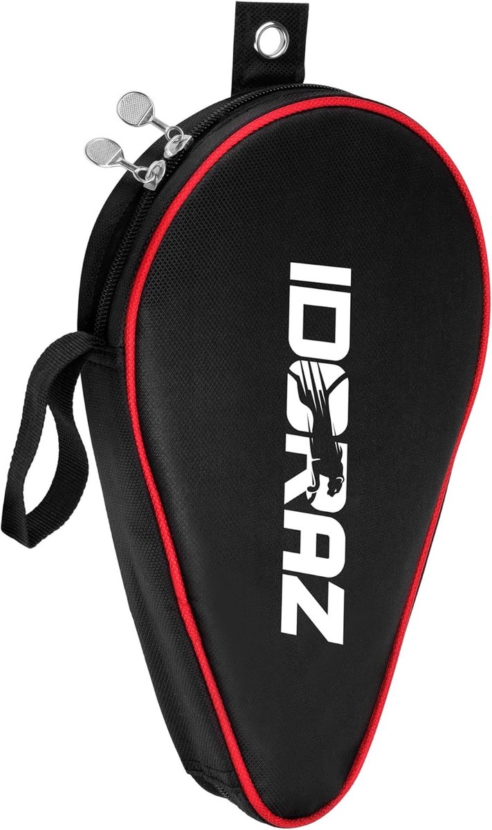 Dubbele Ping Pong Paddle - Tafeltennis Racket - Bescherming Rackets - Waterdicht Nylon Materiaal - 27x18x5 cm - Zwart