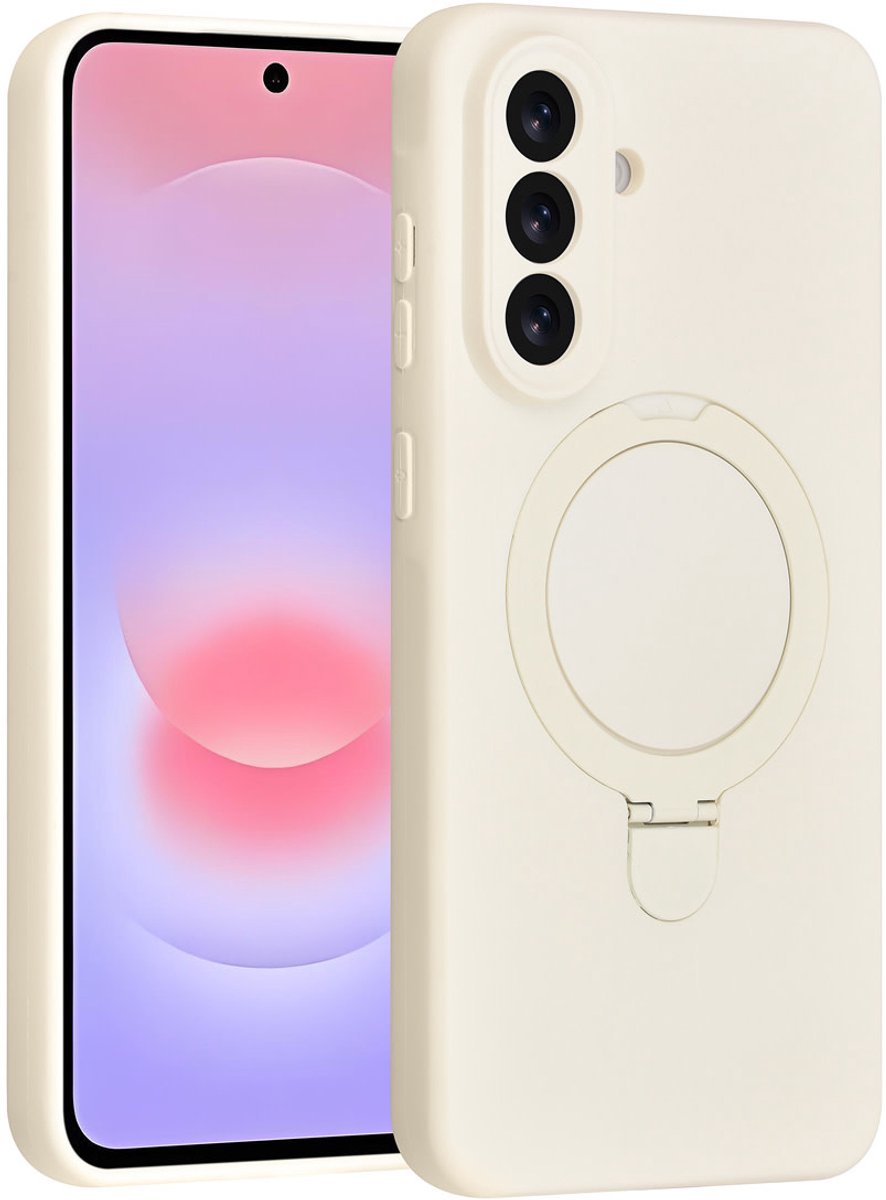 TUNIQ telefoonhoesje voor Samsung Galaxy A37 - met ringhouder - Antique Wit