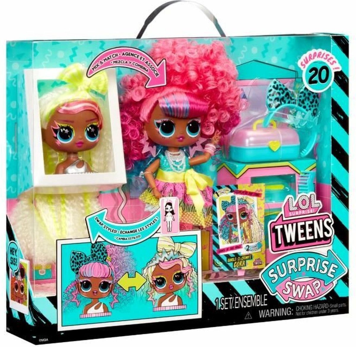 L.O.L. Surprise! Tweens Surprise - 16,5 cm - Swap Modepop - Curls-2-Crimps Cora — afbeelding 12