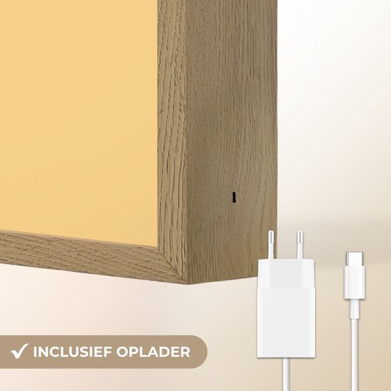 Nachtlampje 40x30 cm - Kinder lamp - Panda - Step - Geel - Tafellamp kinderkamer draadloos - Slaapkamer lampje - Bedlamp kinderen - Kinderlampje - Wandlamp babykamer - Nachtlampjes van Merkloos — afbeelding 5