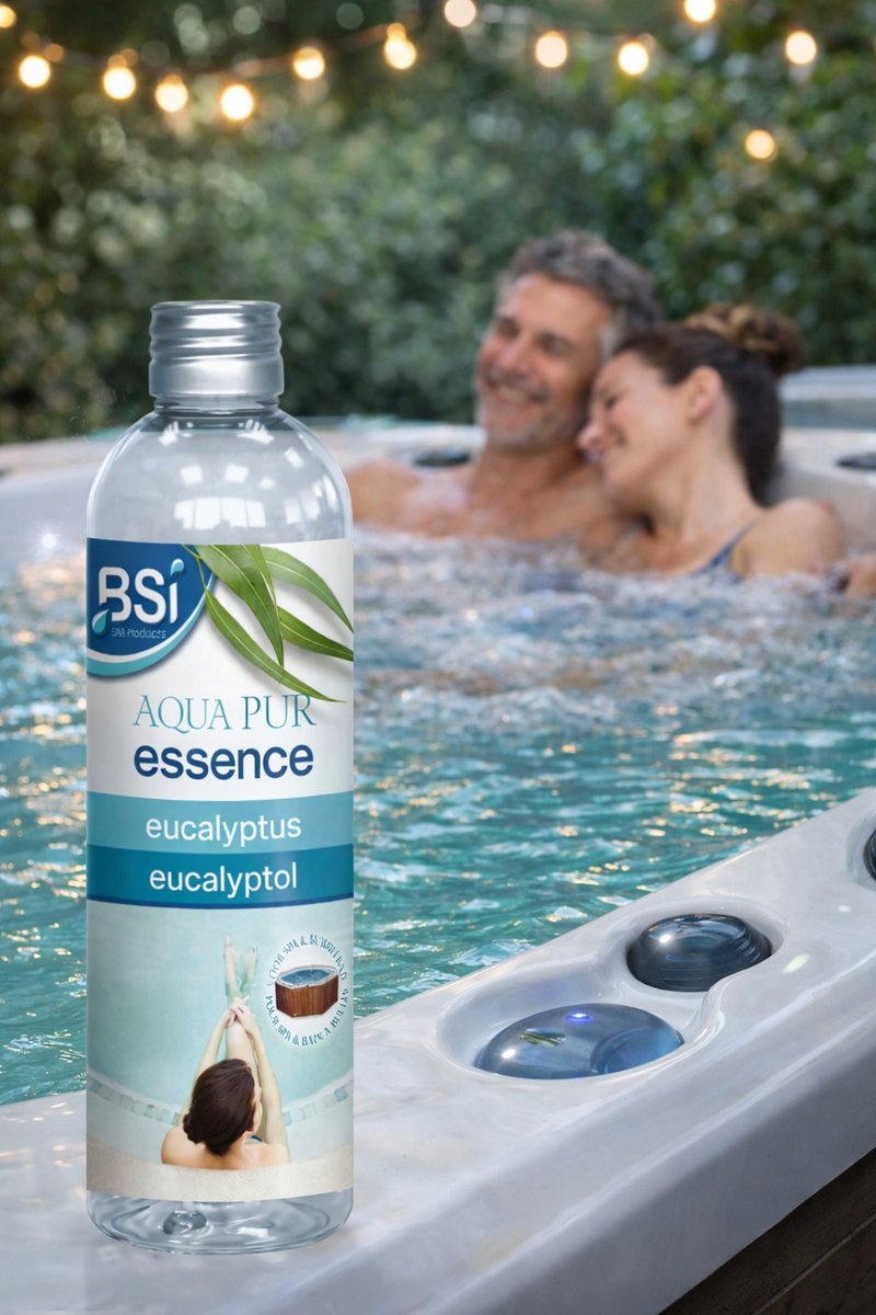BSI - Aqua Pur Essence Eucalyptus - Spa - Geuressence voor in uw Spa of Bubbelbad - 250 ml