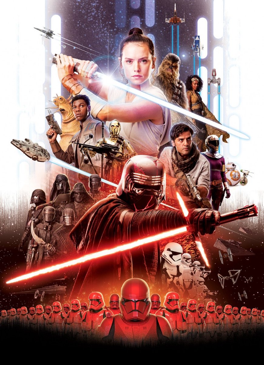 Star Wars - Fotobehang - Kinderbehang - The Force - Lightsaber - Papierbehang - Rood - Zwart - Wit - 1,84 x 2,54 M