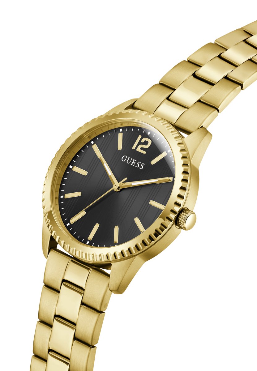 Guess Chip Quartz Analoog Horloge Gold Tone Kast: 100% Roestvrij Staal | Armband: 100% Roestvrij Staal 40 mm GW1062G1, GW1062G2, GW1062G4