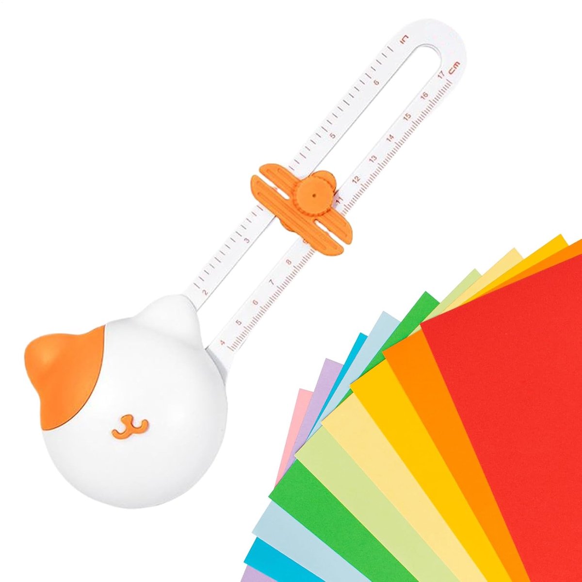 Cirkelsnijder Papier - Rondjes Maker - Scrapbooking Hobby - Verstelbare Diameter - 22 x 7 cm