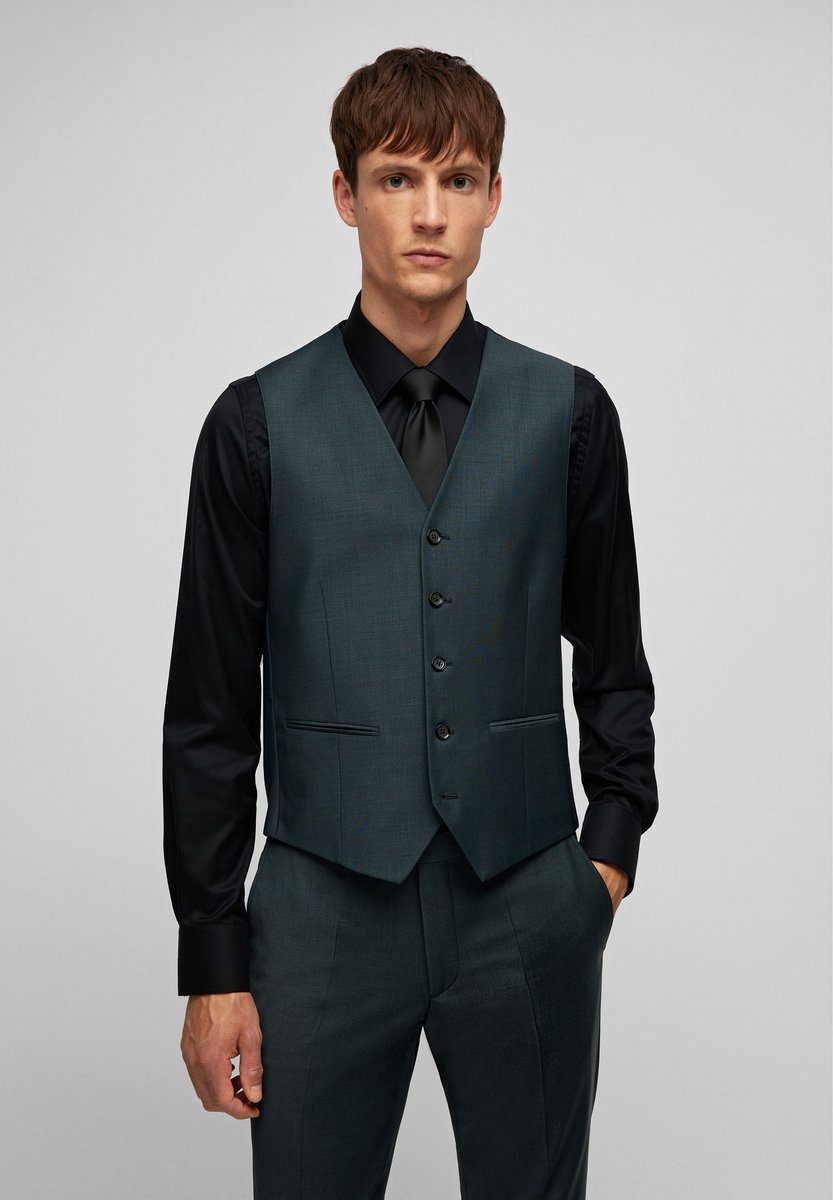 HECHTER PARIS Elegante vest in Shape Fit Groen