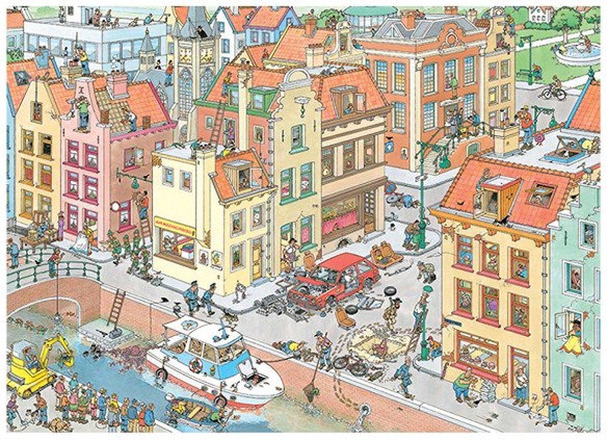 Jan van Haasteren Het Ontbrekende Stukje puzzel - 1000 stukjes — afbeelding 10