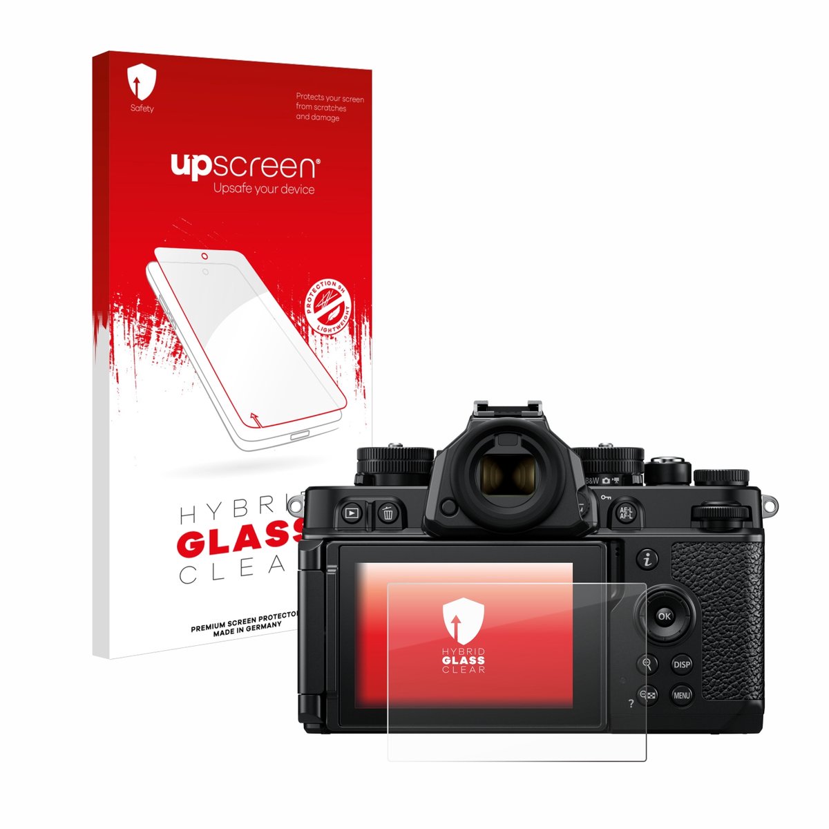 upscreen - Screenprotector voor Nikon Z F - Folie Beschermfolie Beschermglas transparant