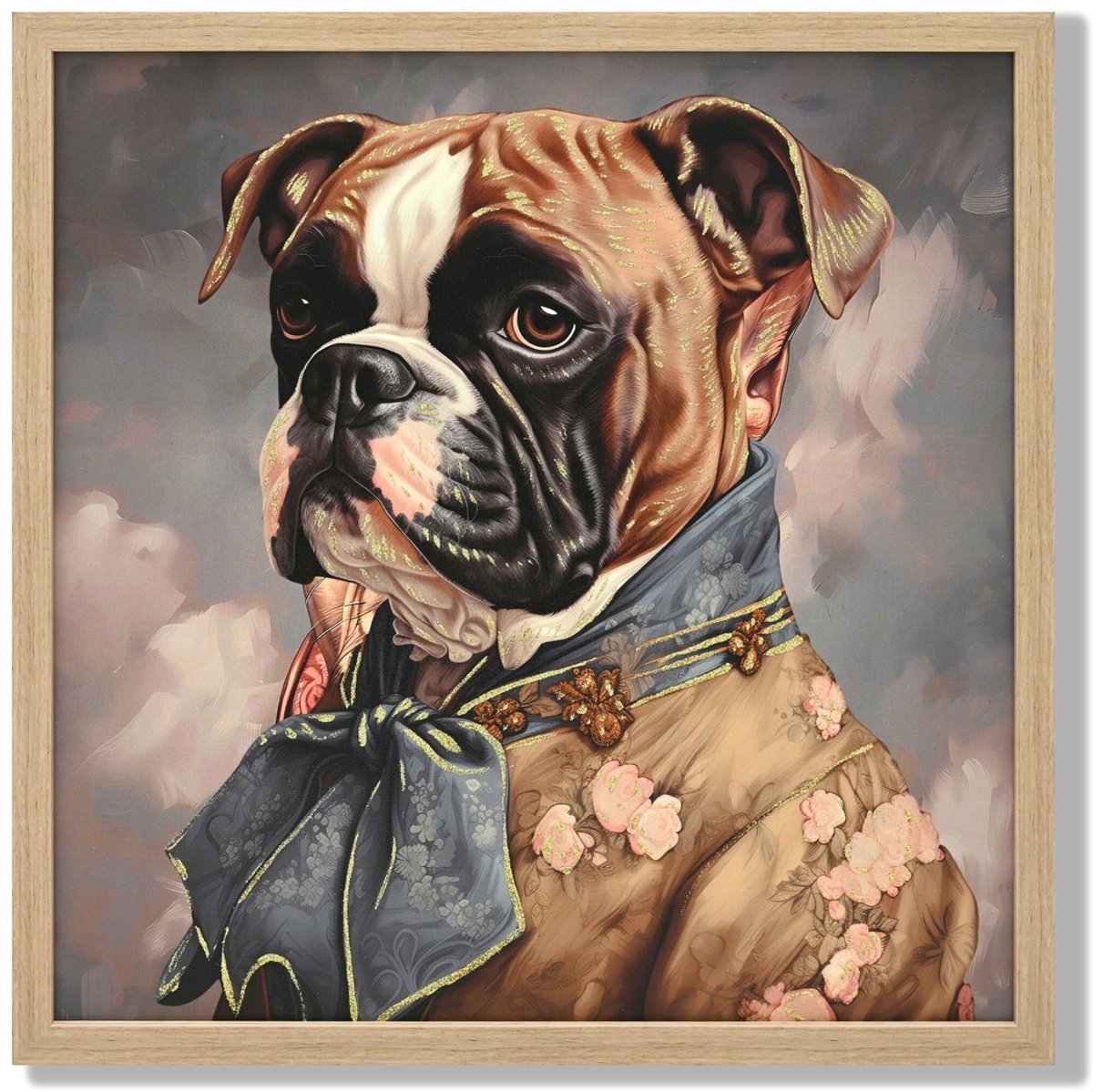 Schilderij 50x50cm regency dog