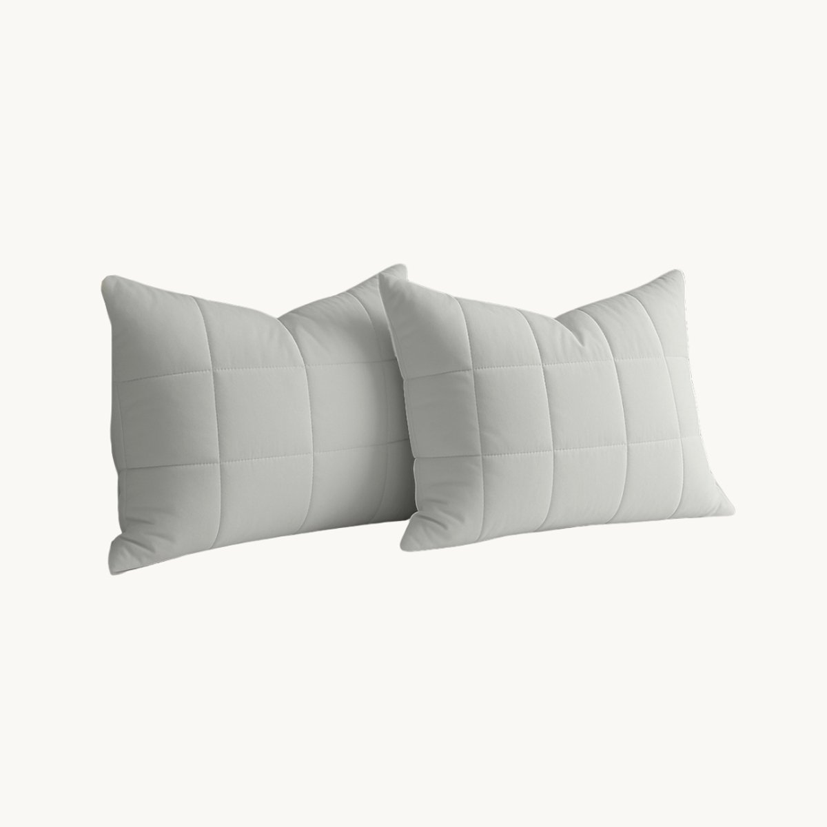 Y-NOT Kussenslopen Set - Vol & Gevoerd Mat Satijn White - 60x70 cm - 2-pack - Zachte Kussenhoezen voor Comfortabele Nachtrust