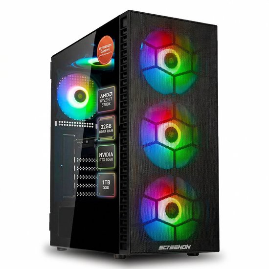 Gaming PC ScreenOn AMD Ryzen 7 5700...