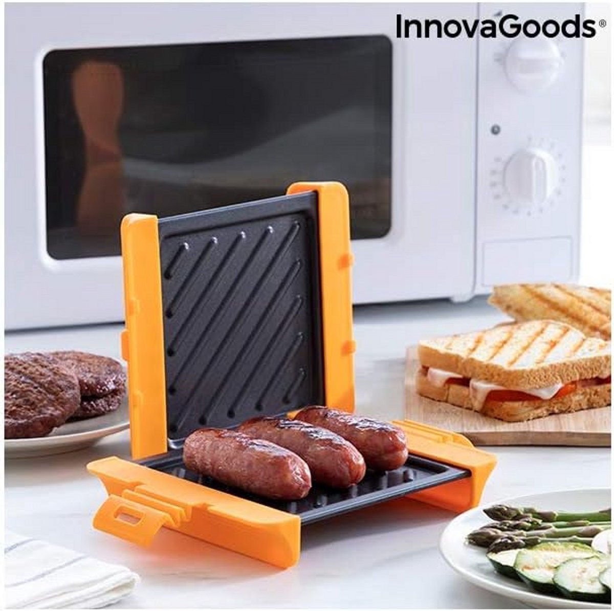 Magnetron Grill Pan voor Snel en Eenvoudig Grillen