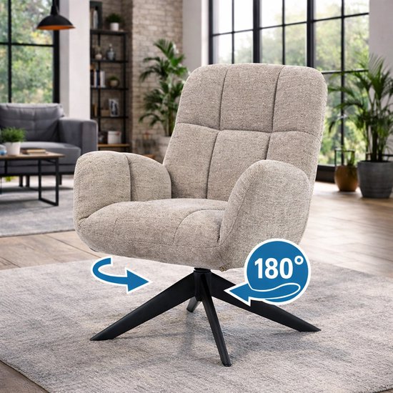 relaxfauteuil-draaibaar-180-lichtgrijs-zwarte-metalen-voet