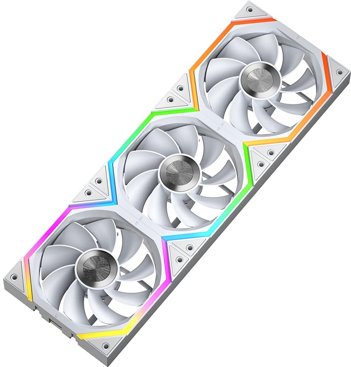 ARGB PC Ventilator met Daisy-Chain Kabels - 120mm PC Kast Ventilator (Wit)