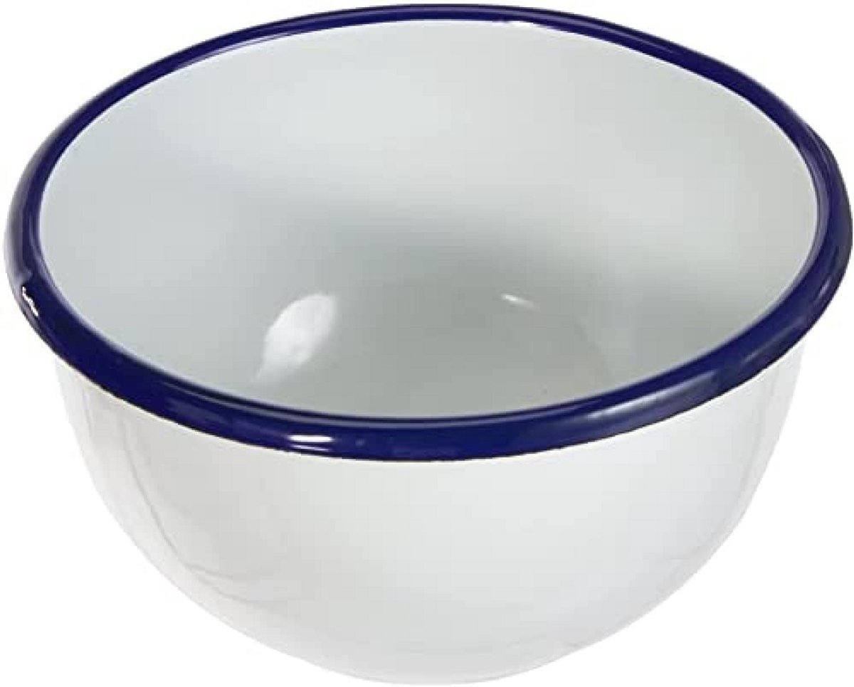 Witte Keukenkom 12 CM Roestvrij Staal
