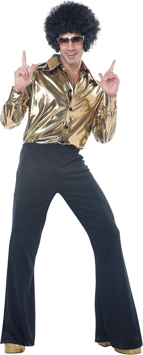 Herencostuum Disco Vega Stijl XL Metallic Goud