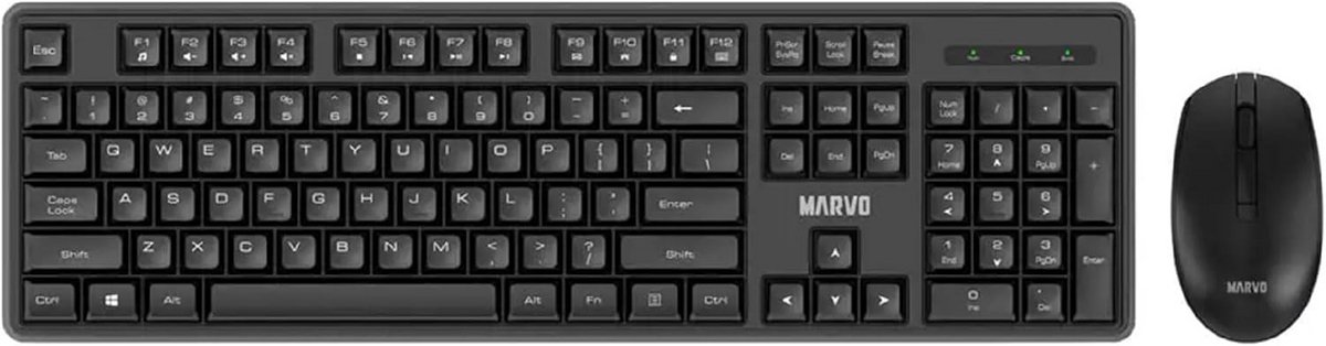 Draadloos Toetsenbord en Muis Set voor Kantoor en Gaming