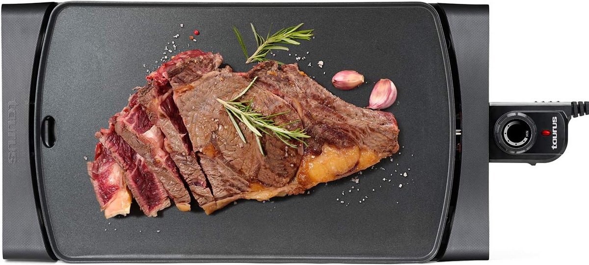 XXL Elektrische Grillplaat 2600W met Antiaanbaklaag en Temperatuurregelaar